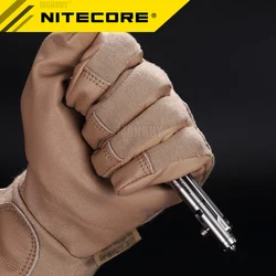 Authentic Nitecore NTP30 Bolt Action Tactical Pen Self-defense Titanium Alloy Tools Ergonomically Tungsten Steel Tapered Tip