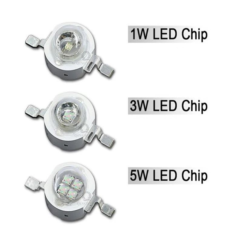 10pcs High Power 1W 3W 5W Grow Light LED Bulb Chips Royal Blue 445nm Deep Red 660nm SMD COB Diode For Plant Grow Light Source