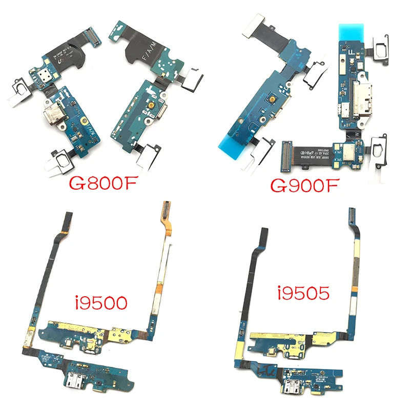 USB Charging Port Board For Samsung S4 S5 mini i9500 i9505 i337 i9190 G900F G800F Charger Connector Dock Flex Cable