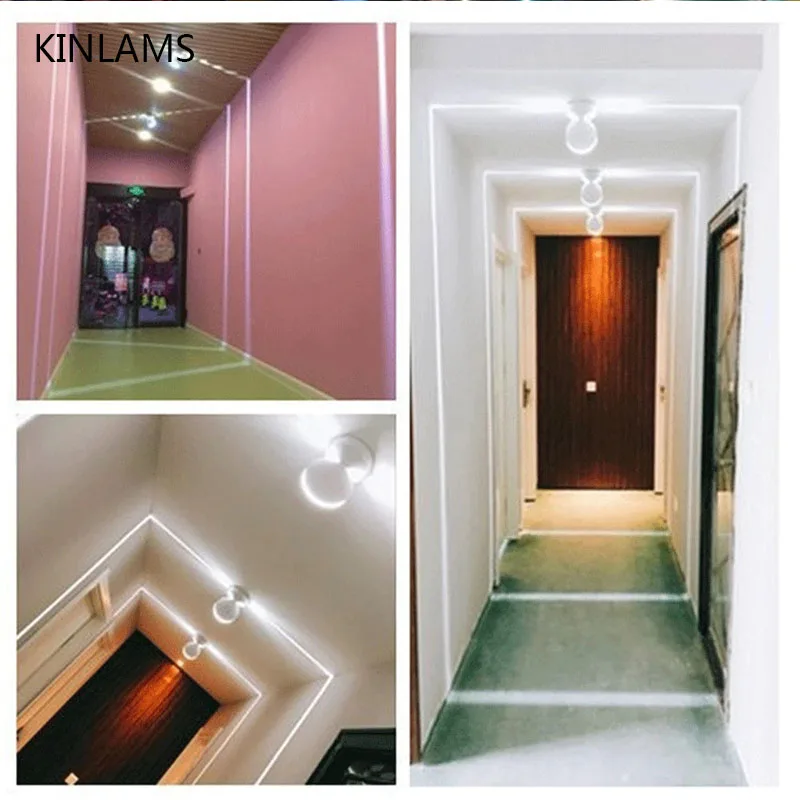 LED Window Sill Lights Corridor Light Outdoor Waterproof 360 Degree Ray Door Frame Line Wall Lamps for Hotel Aisle Bar Family