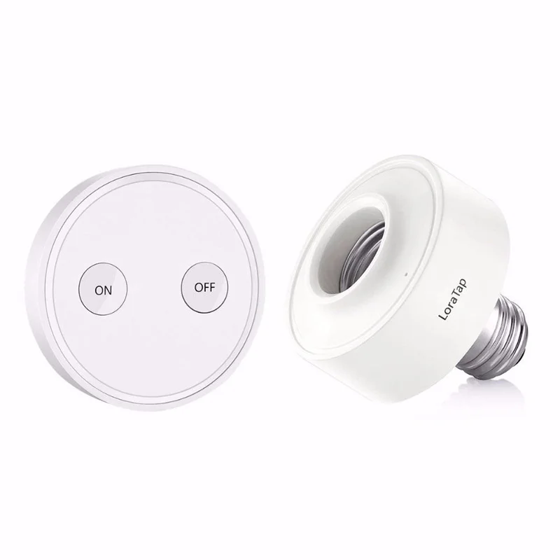 

Wireless Light Switch Socket for LED Bulb CFL E26 E27 Remote Control Light Lamps up to 30m No Wire Required Easy to Install