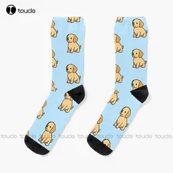 Calzini Golden Retriever calzini da Baseball da uomo personalizzati personalizzati Unisex calzini per giovani adolescenti adulti 360 ° stampa digitale regalo di natale