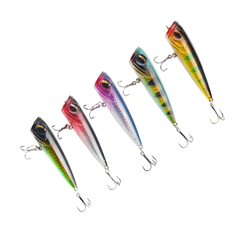 

1pcs Popper Bait 8cm/14g Topwater Fishing Lures Hard Bait Artificial Wobblers Plastic Floating Fishing Tackle Crankbaits Isca