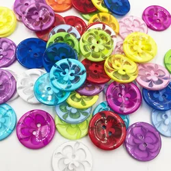 50Pcs 22MM Mix color plastic buttons children's apparel supplies sewing accessories DIY scrapbooking PT342