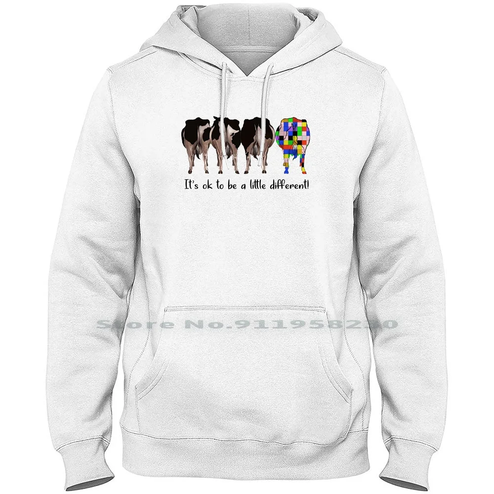 Cow It's A Little Be A Different Hoodie Sweater Cotton Animal Lover Different Animals Little Cattle Lover Over Cows Lit Cow