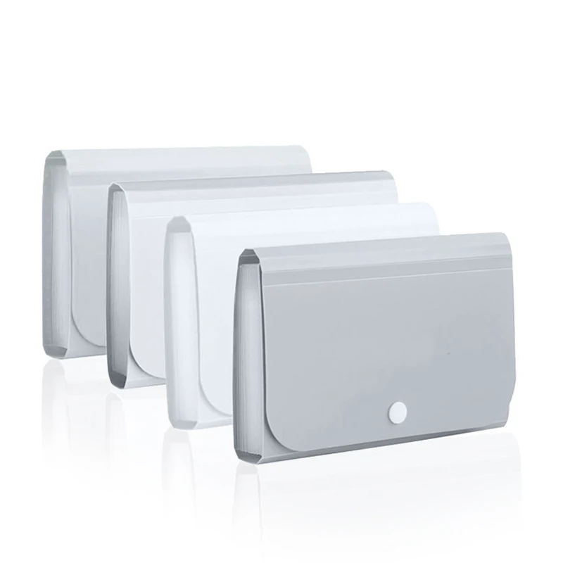 A6 File Folder 13 Pockets Folder Plastic Document Organizer Receipt Holder Multifunction Expanding File Folder Office Supply