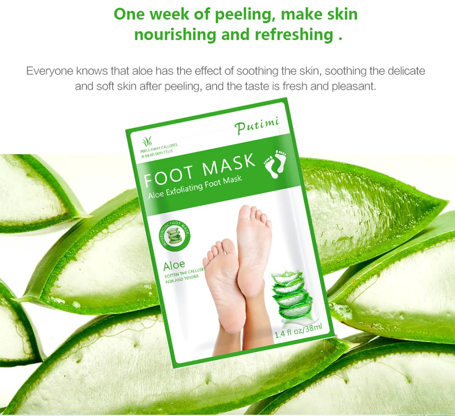 LAIKOU Exfoliating Foot Mask Remove Dead Skin Cuticles Baby Care Peeling foot film Socks for Pedicure Breathable Skin Care