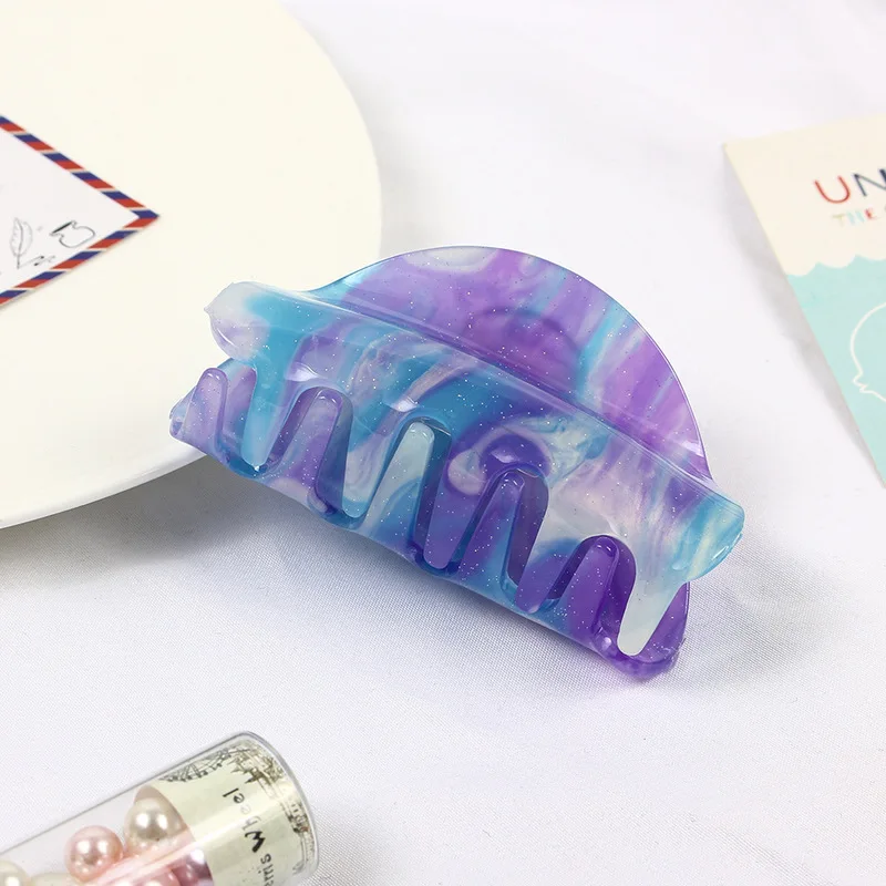 Picture 5: New Acrylic Hair Clip Claw Clip Elegant Colorful Hair Clips for Women Hair Claw Hairpin Girl Claw Clip Hairclip Hair Accessories