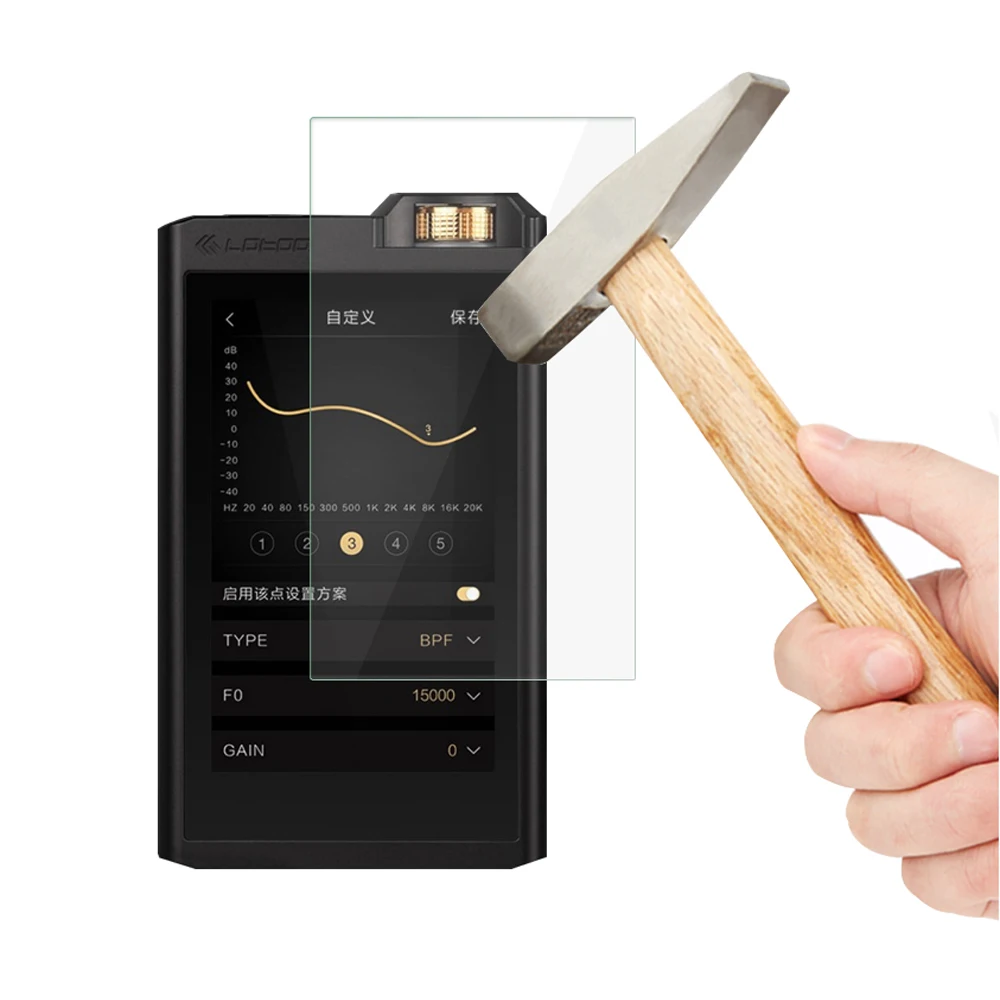 9h 2.5d ultra protetor de tela de vidro temperado filme para lotoo pata ouro toque/pata 6000