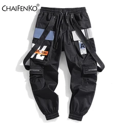 CHAIFENKO Men's Cargo Pants Hip Hop Streetwear Joggers Sweatpant Fashion Harajuku Harem Trousers Multi-Pocket Casual Pants Men