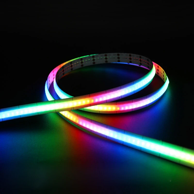 

COB LED Fantasy Strip DC5V 320Chips/M SK6812 Addressable LED Strip Flexible COB RGB Smart Dream Color Bar Atmosphere Lamp New