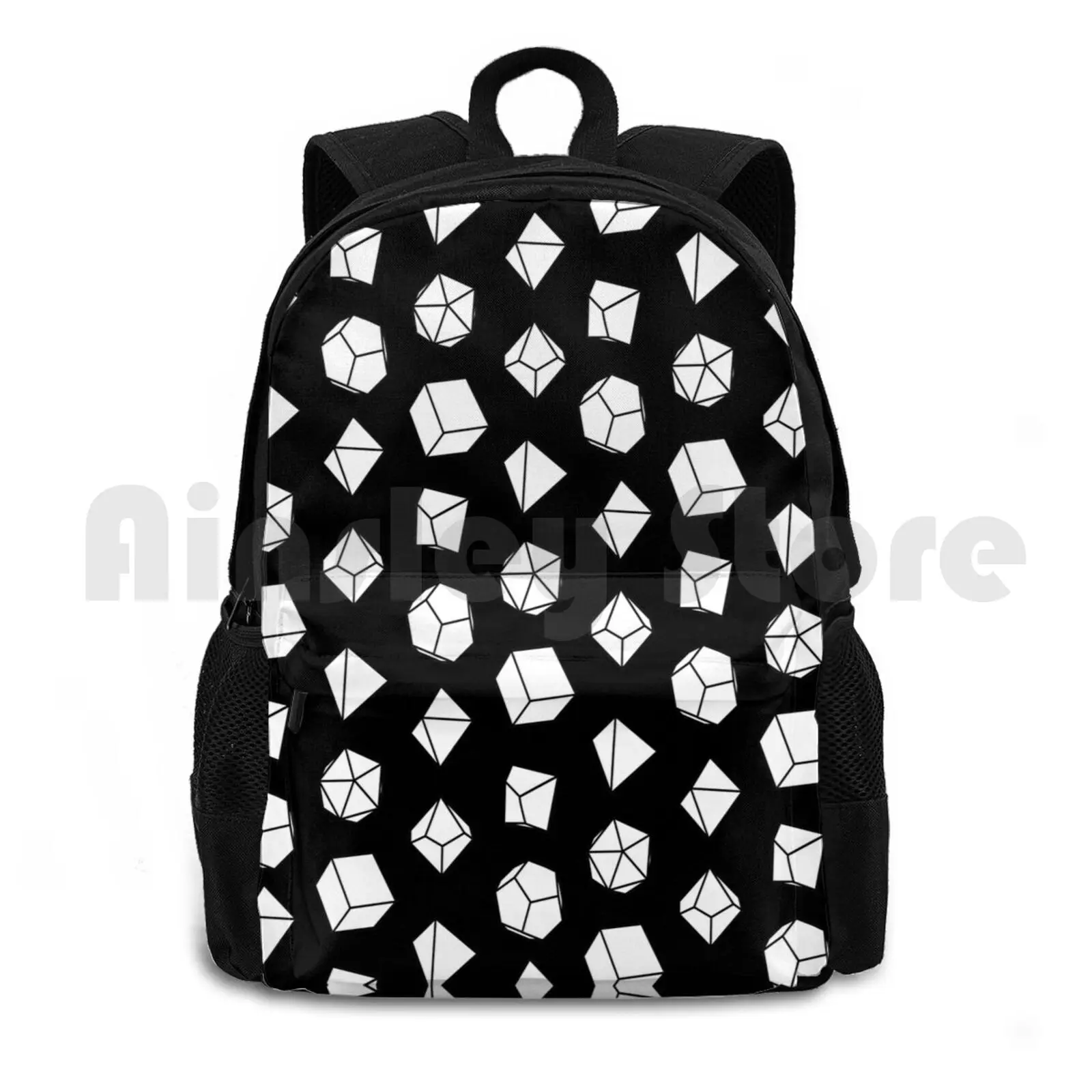 White Dice To Break The Ice Outdoor Hiking Backpack Riding Climbing Sports Bag Dice Polyhedral Polyhedral Dice Dnd Tabletop