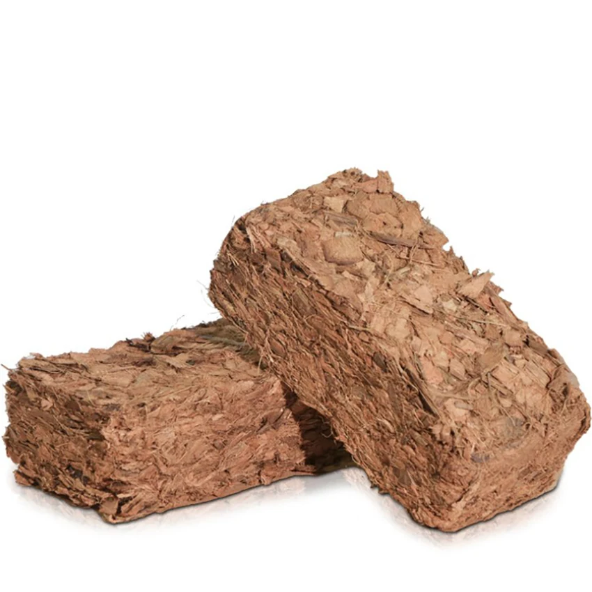 500g Green Natural Plant Coconut Shell Brick Universal Organic Nutrient Soil Coarse Grain Coconut Brick For Garden Vegetable