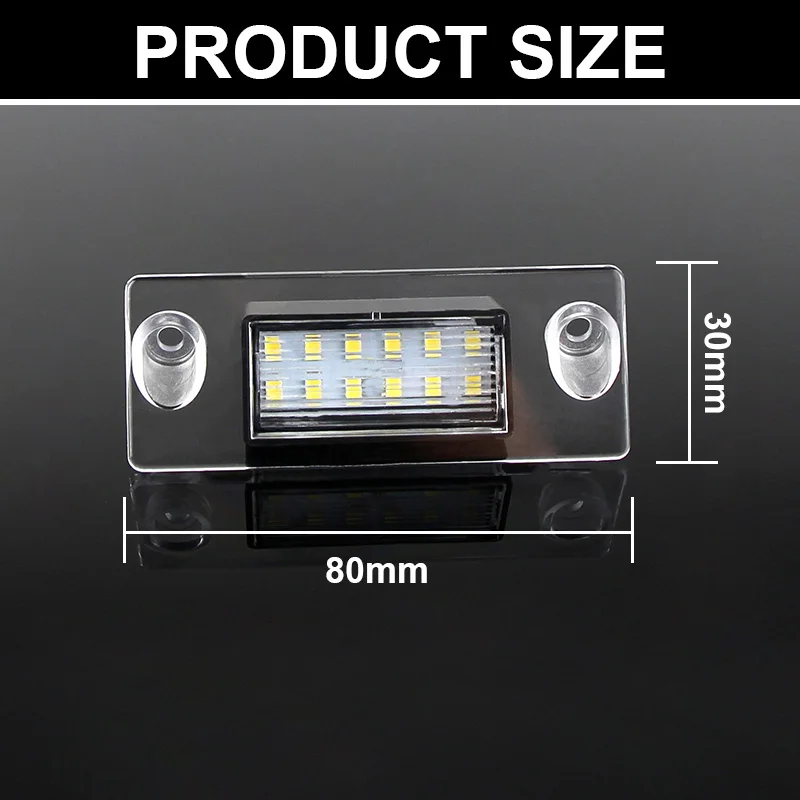 1 คู่ไฟ LED ป้ายทะเบียนสําหรับ Audi A3 A4 B5 96-01 S5 B5 S3/Sportback 97-03 A4/S4 Avant จํานวนแผ่นอะไหล่รถยนต์