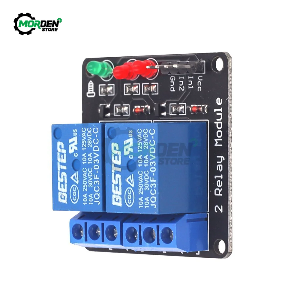 3V 3.3V One Two Channel Relay Module Low Level Trigger with Lamp Relay Board Power Supply for Home Appliance