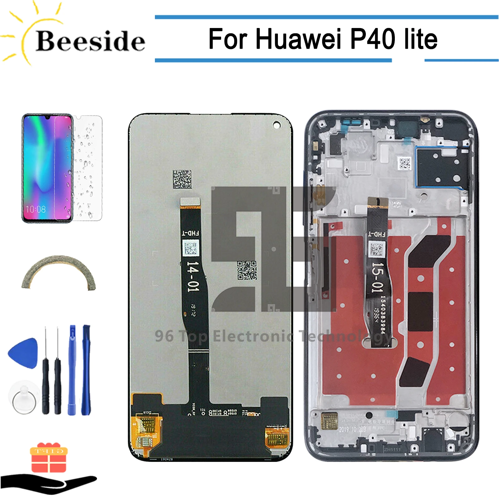 

AA+ Quality LCD with Frame For Huawei P40 lite JNY-L21A LCD Display Touch Screen Digitizer Assembly For Nova 6 SE Replace