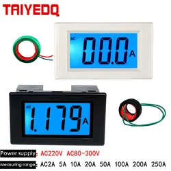 Ammeter digital display AC 220V380V current 20A 50A 100A 200A detection meter D85-240T Digital electric measuring instrument