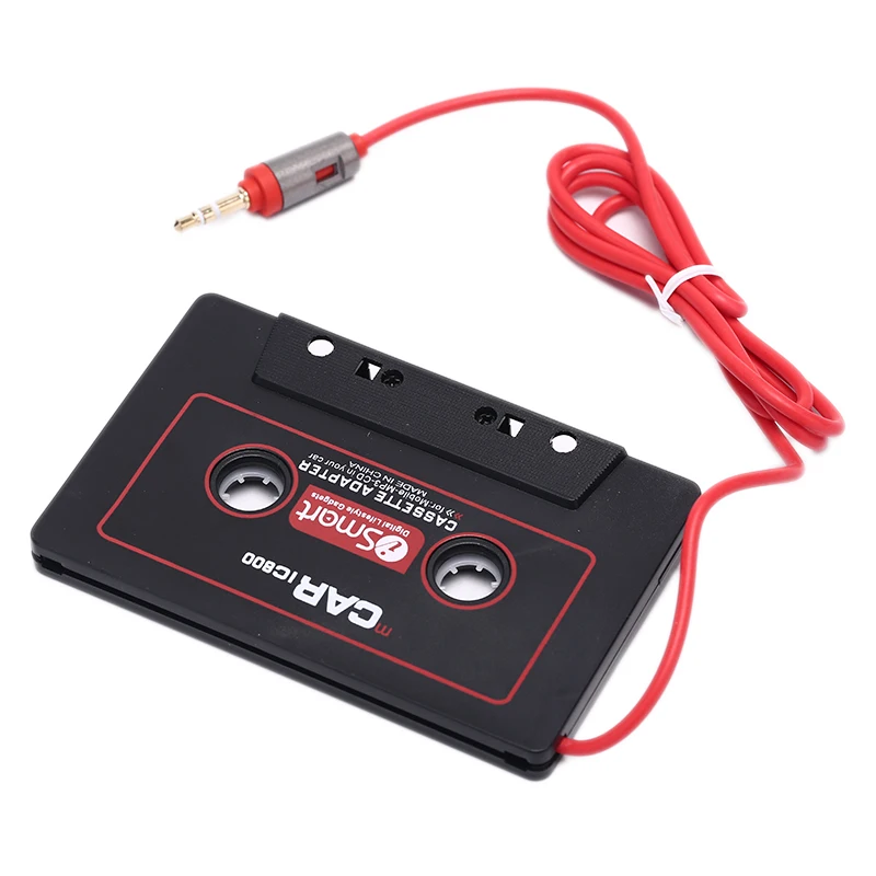 110cm Universal Audio Tape Adapter 3.5mm Jack Plug Car Stereo Audio Cassette Adapter For Ipod  MP3 CD Player