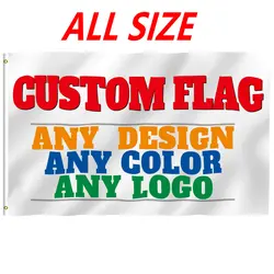 Custom Flags Banner 3x5Ft Graphic Custom Design Polyester Printed Flag indoor Outdoor Advertising Banner home Decoration