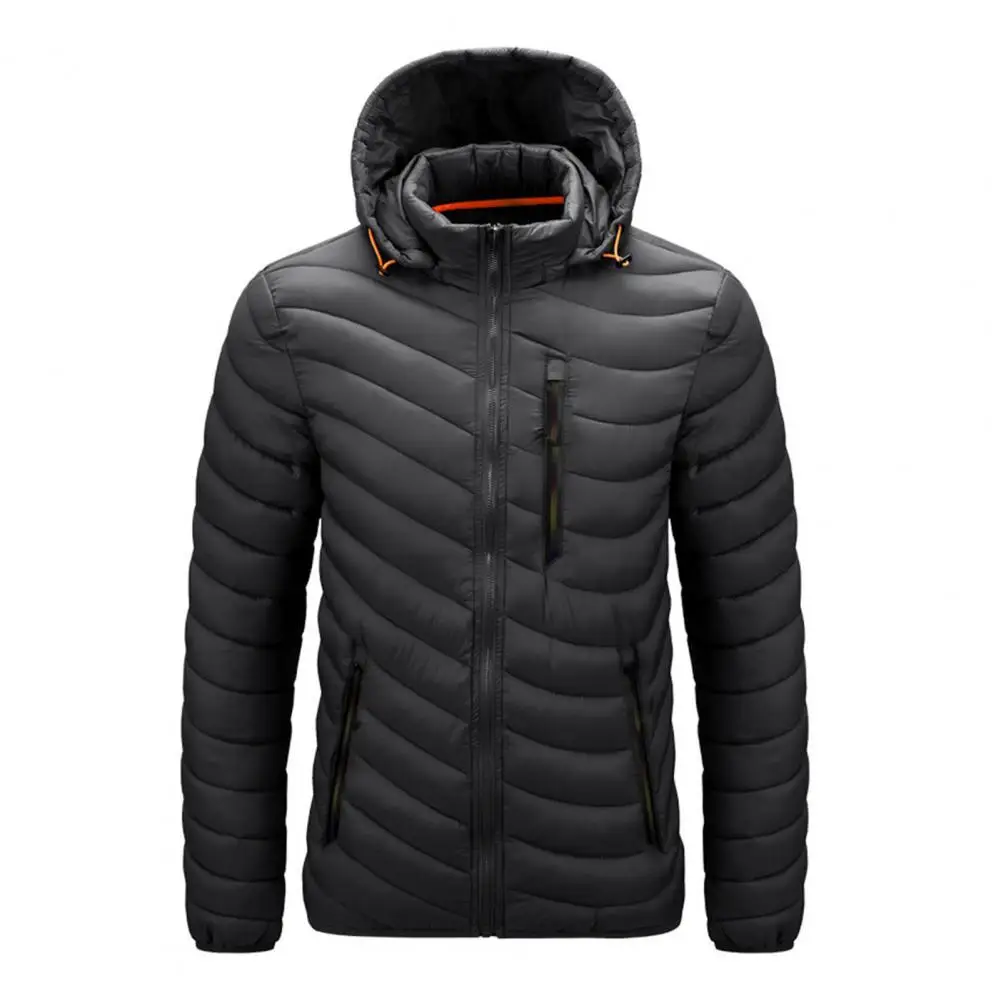 Abrigo impermeable desmontable para hombre, Chaqueta de manga larga con cuello levantado, cálida, de invierno, para uso diario