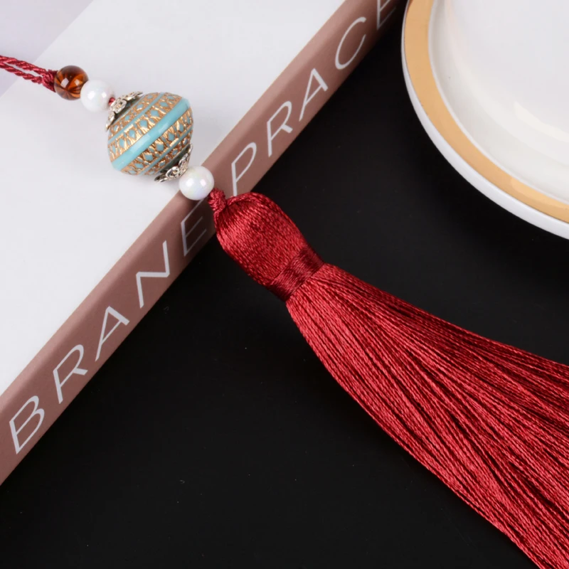 

10Pcs/Lot Bead Cord Small Key Tassel Fringe Curtain Accessories DIY For Valance Tablecloth Cushion Sofa Key Tassels Tie Back