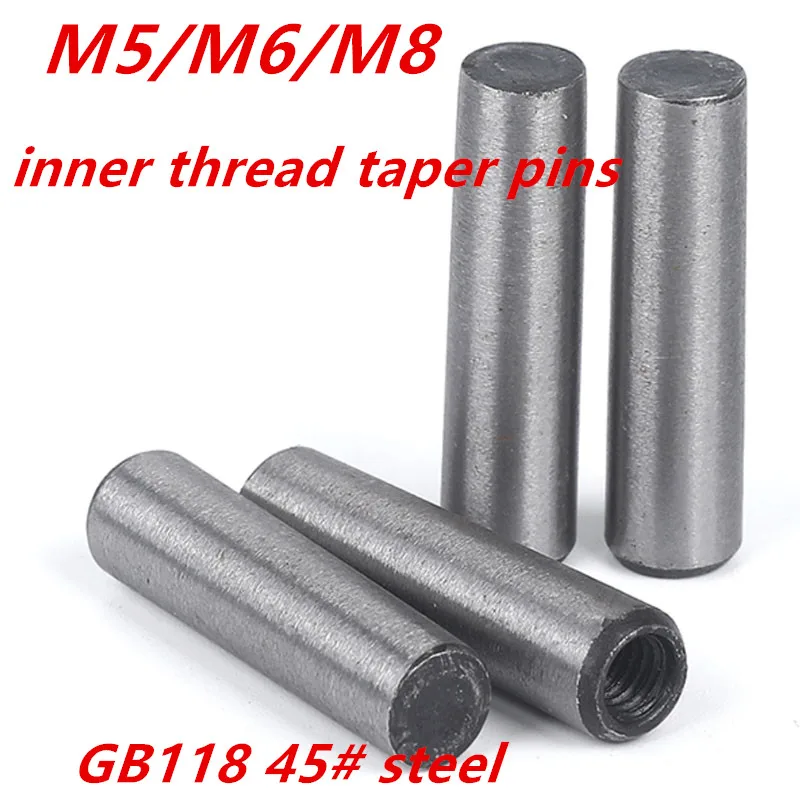 M5M6M8 GB118 45# steel high strength inner threaded taper pins internal threaded positioning dowel 625