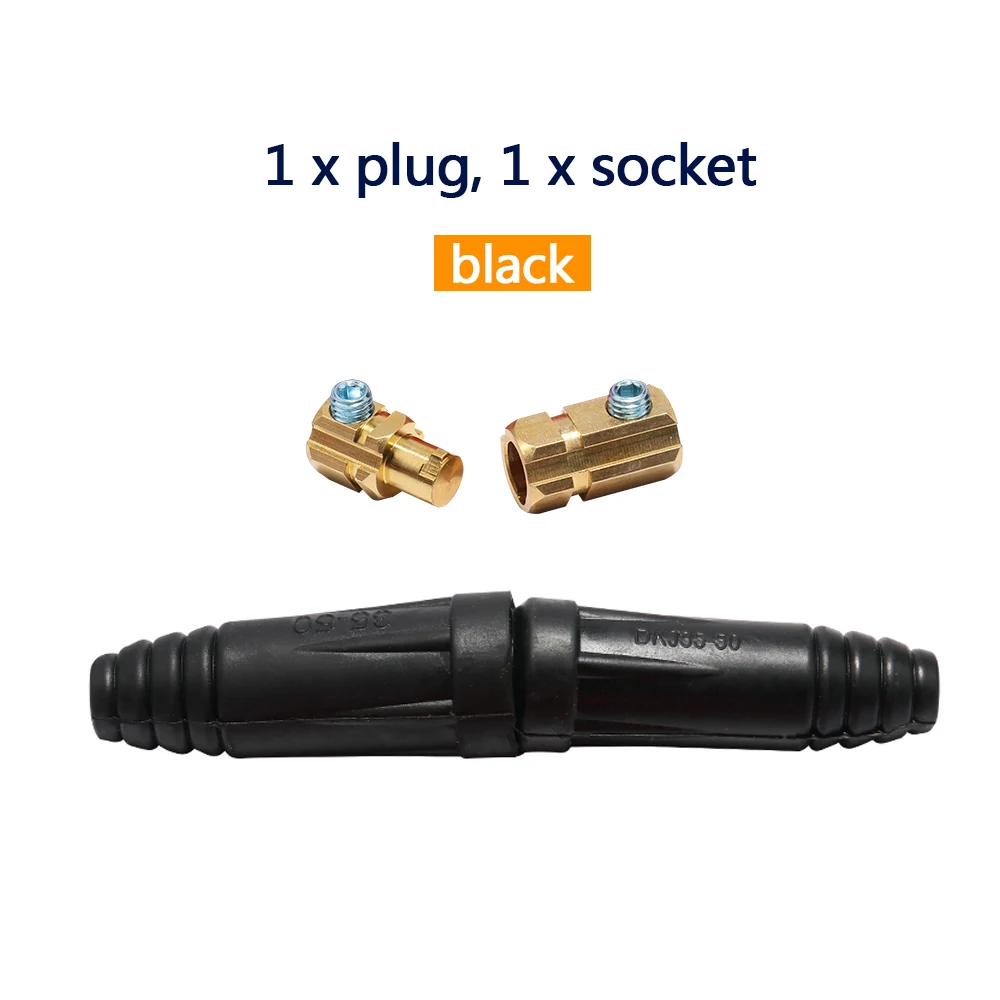 Tig Mig 1Pair Rapid Fitting Europe Welding Machine Cable Connector Quick Connector Welding Machine Plug DKJ10-25 35-50 50-70