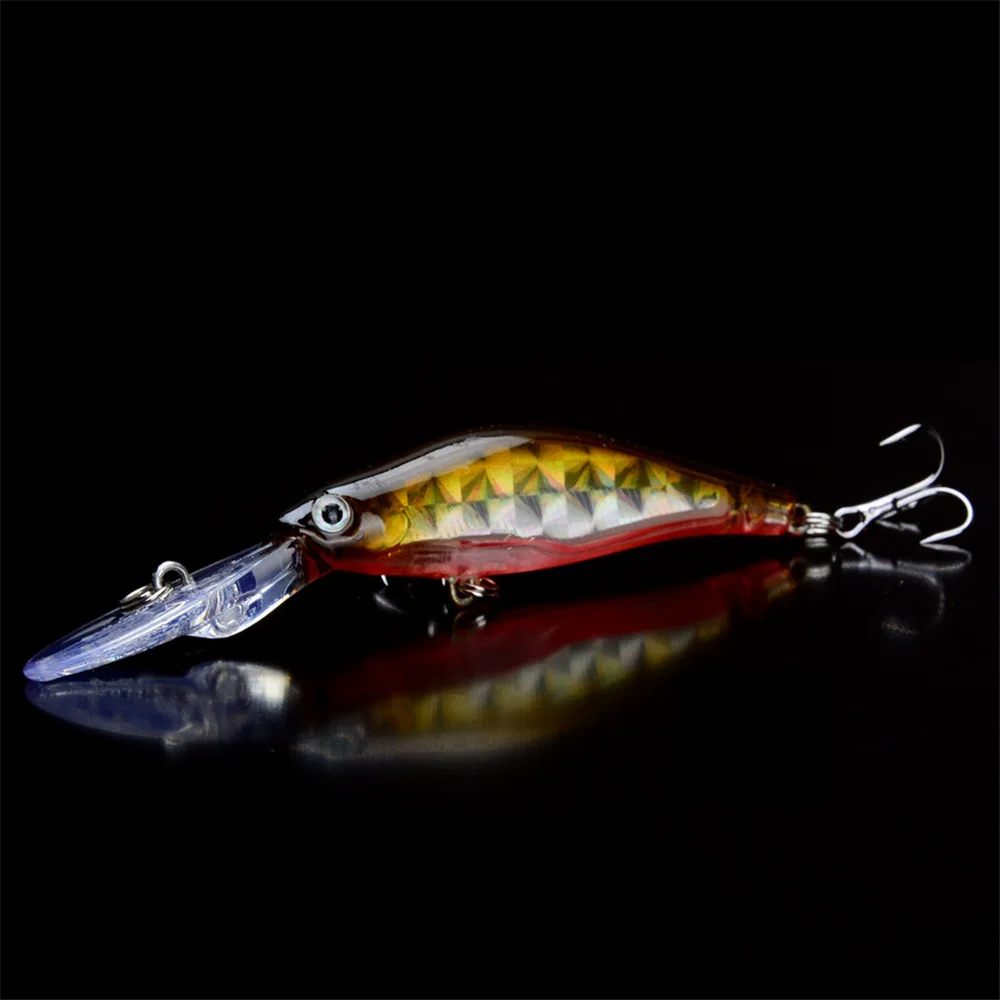 1 sztuk laserowa błystka sztuczna twarda przynęta Crankbait 9.5cm 7g tonący Wobblers Peche Bass Pike Carp Fishing Tackle