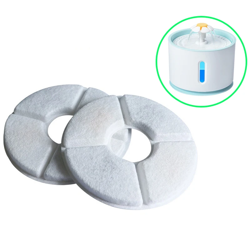 4 PCS Activated Carbon Filters For Cat Water Fountain Filters Replacement Filters for Pet Drinking Fountain Water Dispenser