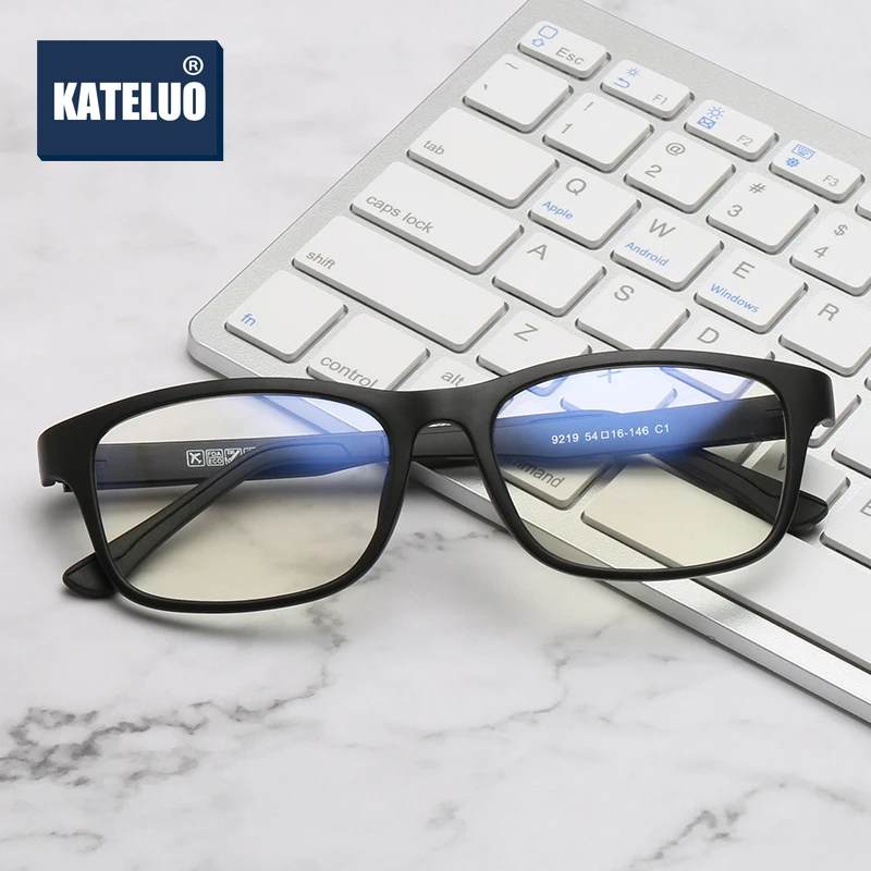 

KATELUO 2020 TR90 Computer Goggles Anti Blue Light Laser Ray Fatigue Radiation-resistant Glasses Eyeglasses Frame Eyewear 9219