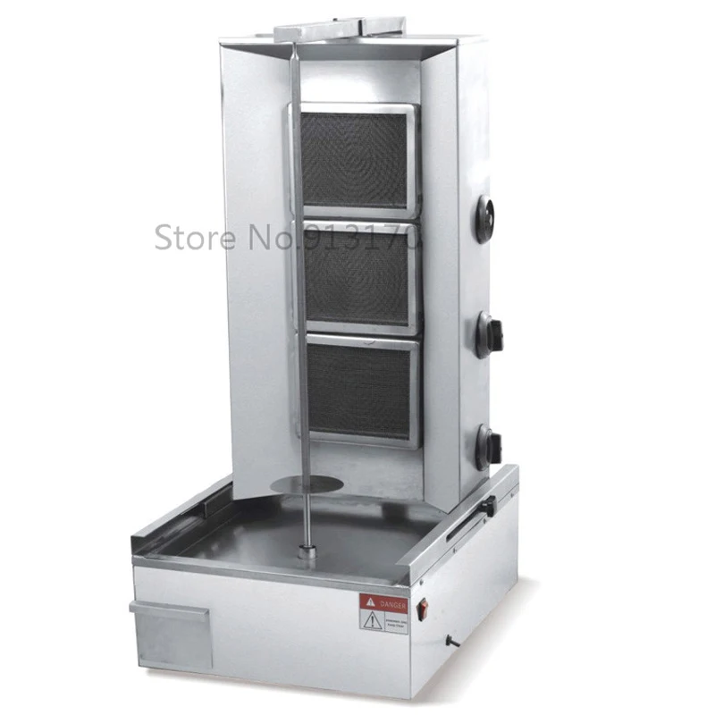 Gas Turkey Vertical Broiler Stainless Steel Shearman Kebab Machine Hot Sale