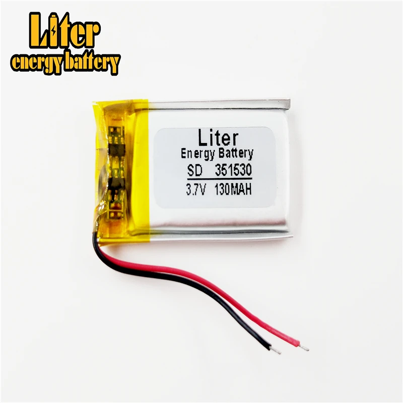 

3.7V,130mAH,[351530] PLIB; polymer lithium ion / Li-ion battery for dvr,GPS,mp3,mp4,cell phone,speaker