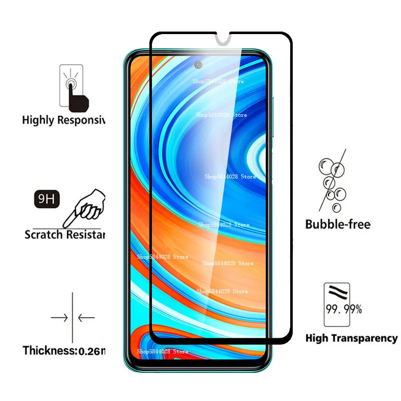 2-in-1 for Redmi Note 9 Pro Glass Camera Protective Glass for Xiaomi Redmi Note 9 Pro 9pro Max Note9pro Not9pro M2004J19G Films