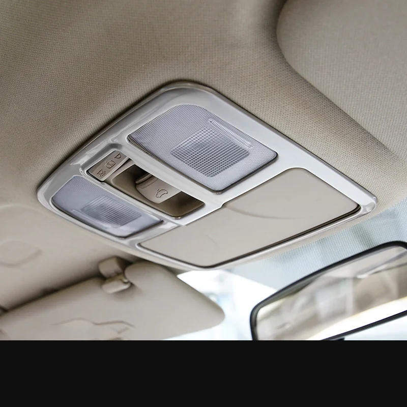Car Roof Reading Light Frame Trims Chrome for Hyundai IX35 Tucson Ix 2009 2010 2011 2012 2013 2014 2015 Accessories