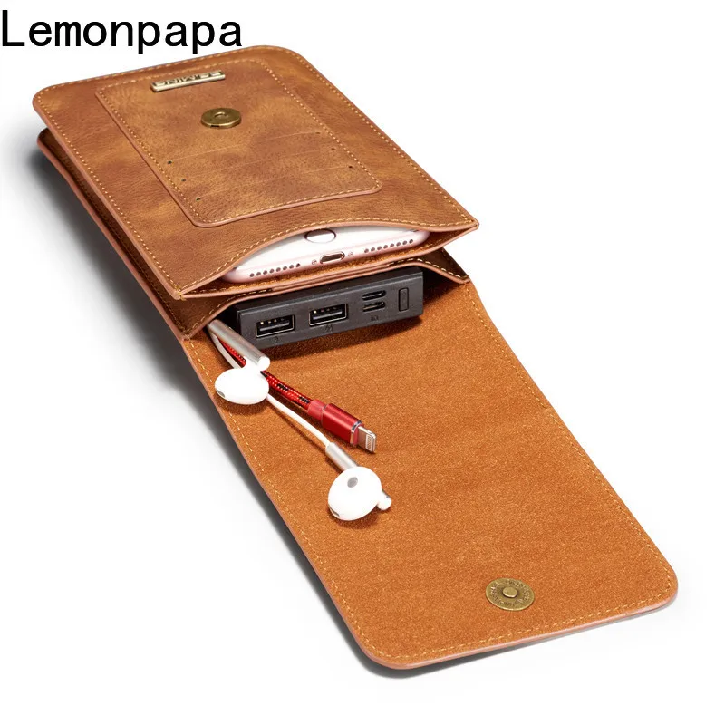 الحافظة الجلدية الخصر حقيبة رجالي في الهواء الطلق حزام حقيبة الهاتف الحقيبة قضية الهاتف لسامسونج S20 الترا S10 S9 S8 زائد نوت 20 10 8 9 برو