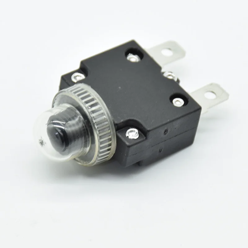 3A/4A/5A/6A/7A/10A/15A/20A/25A/30A thermal switch overload protector push button circuit breaker  waterproof cover