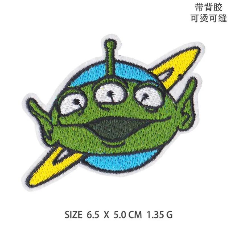 Toy Story alien Space Patch for Clothing Iron On Embroidered Clothes Patches For Clothing Stickers DIY Apparel Accessories