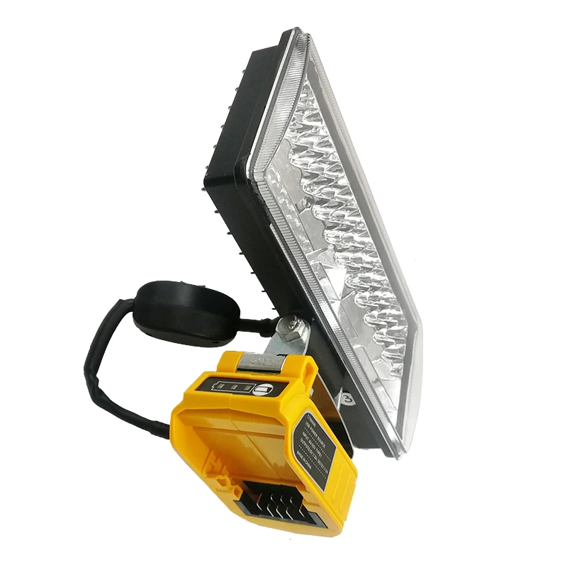 Lámpara LED de trabajo para coche, adaptador convertidor de 60W 5A, cargador USB para DeWalt, batería de litio de 20V y 18V, salida de 12V CC, aparatos eléctricos
