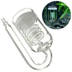 2 Style Glass Co2 Aquarium Diffuser Carbon Dioxide Reactor Regulator Disk Co2 Bubble Atomizer For Water Plant Tank Moss