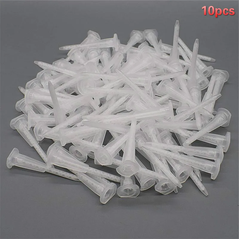 10 pz AB colla statica bocca ugelli di miscelazione tubo resina colla adesivo miscelatore tubo strumenti per pistole per calafataggio AB pistola per colla