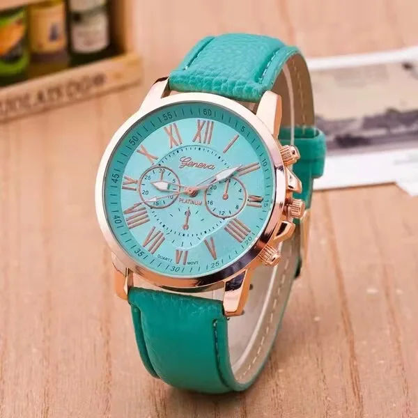 Fashionable casual women's watch Geneva double level belt quartz hand students fashion wholesale fashion watches a clearance