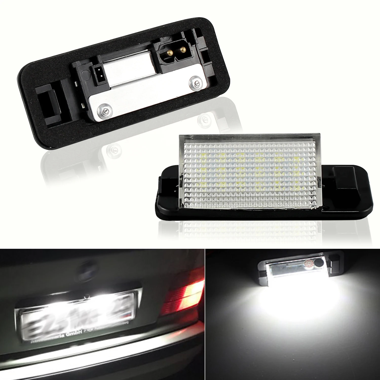 

2Pcs 18LED Car License Number Plate Light Led Rear Tail Lamp For BMW E36 318i 318is 318ti 320i 323i 325i 325is 328i 3 Series