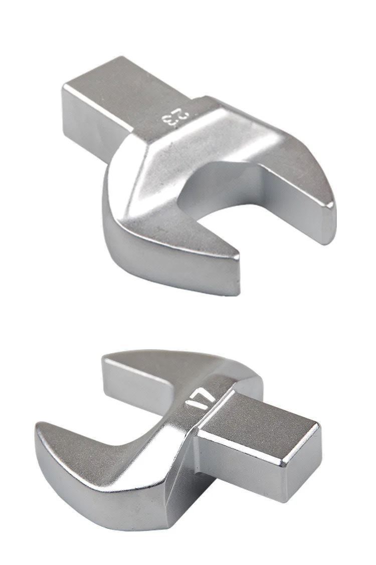 Fanyaa Square Drive 9x12 Open End Wrench Interchangeable Torque Head, Individual Crowfoot Wrench Full Polish 7-19mm