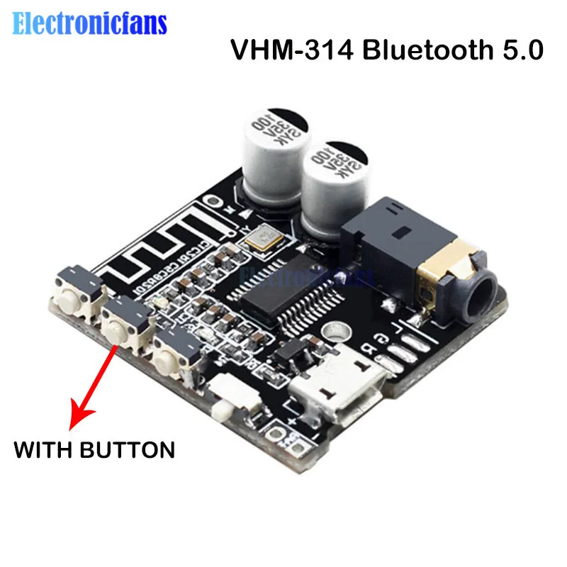 Diymore Micro Usb VHM-314 Bluetooth Audio Receiver Board Bluetooth 4.1 5.0 Auto Speaker Mp3 Lossless Decoder Stereo Muziek Module