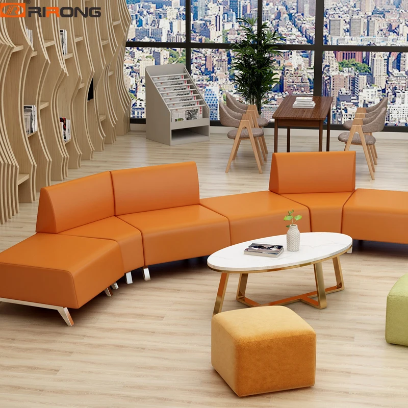 Modern Hotel Reception Office Home Furniutre Sectional Sofa Leather Sofa Set Sofa Chair Couch Chair