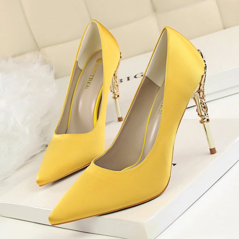 2021 New Fashion High Heels Women Shoes Spring Elegant Female Office Shoes Wedding Shoes Bride Party Dress Shoes Sexy High Heels