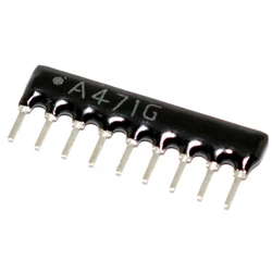 10pcs 10PIN 2.54mm Exclusion Network Resistor Array 1K/2K2/3.3K/4.7K/5K1/10K A102J A222J A332J A472J A512J A103J A473J A104J