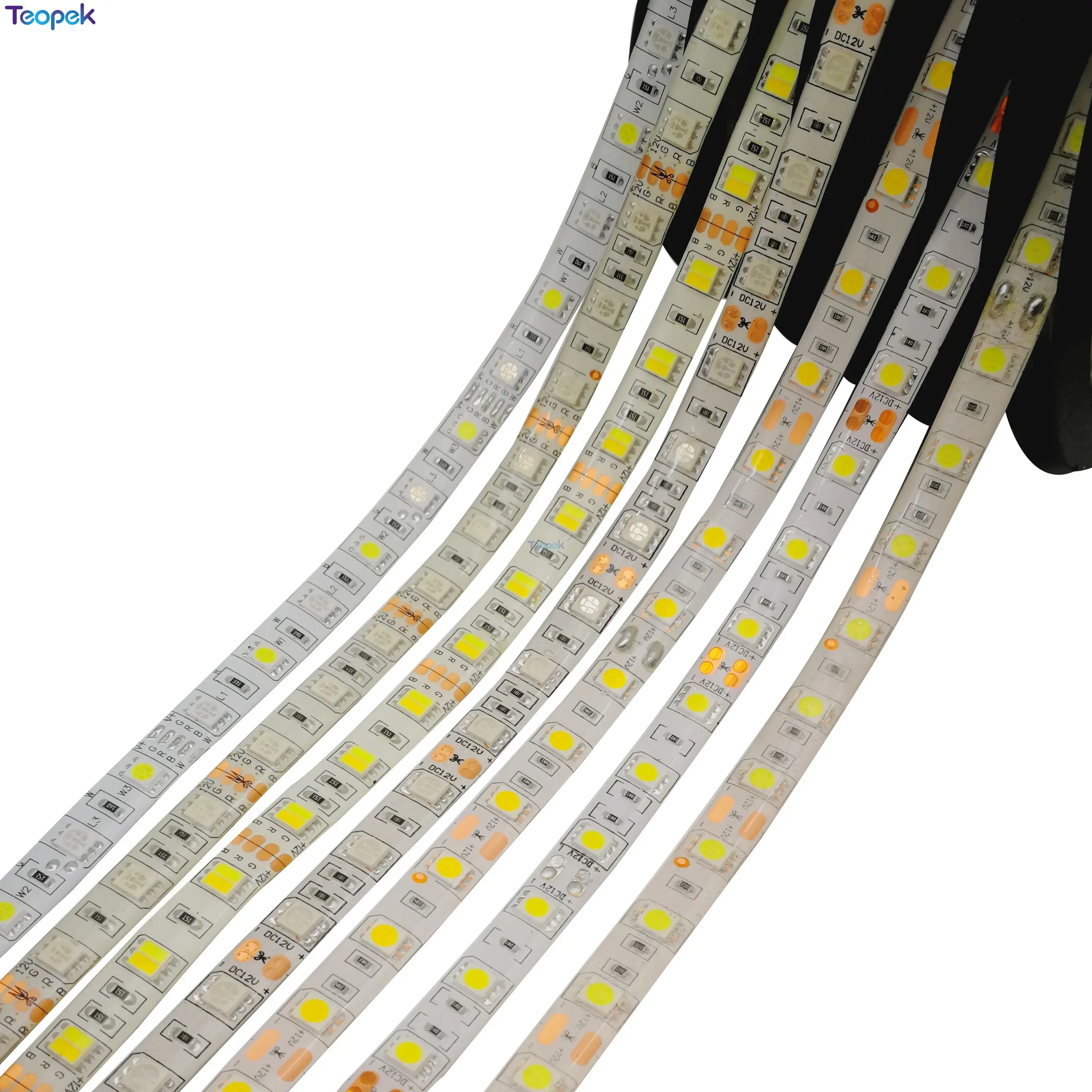 5m 12V 24V DC SMD 5050 LED Strip IP20 IP65 IP67 Waterproof 60LED/m RGB CCT RGBCCT RGBW WHITE WARM WHITE4000K Flexible LED Strip