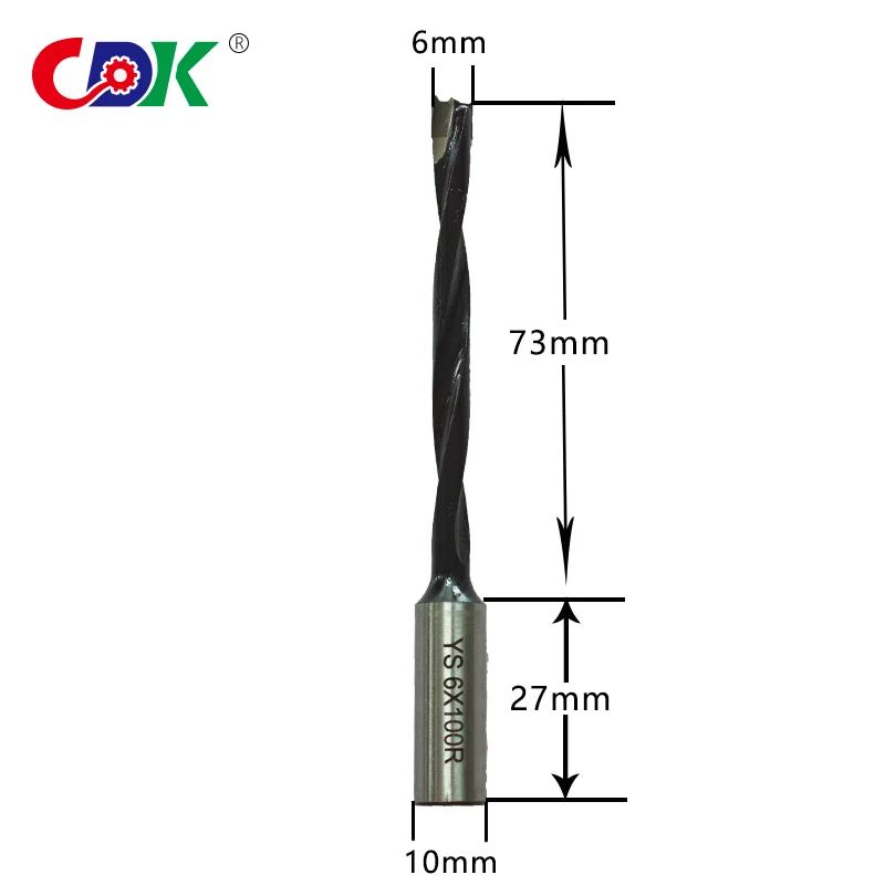 1PC 4mm 6mm 8mm 10mmงานไม้Forstnerแก๊งเจาะBits 70mm 90mm 100MความยาวรวมRouter Bitสำหรับไม้คาร์ไบด์หัว