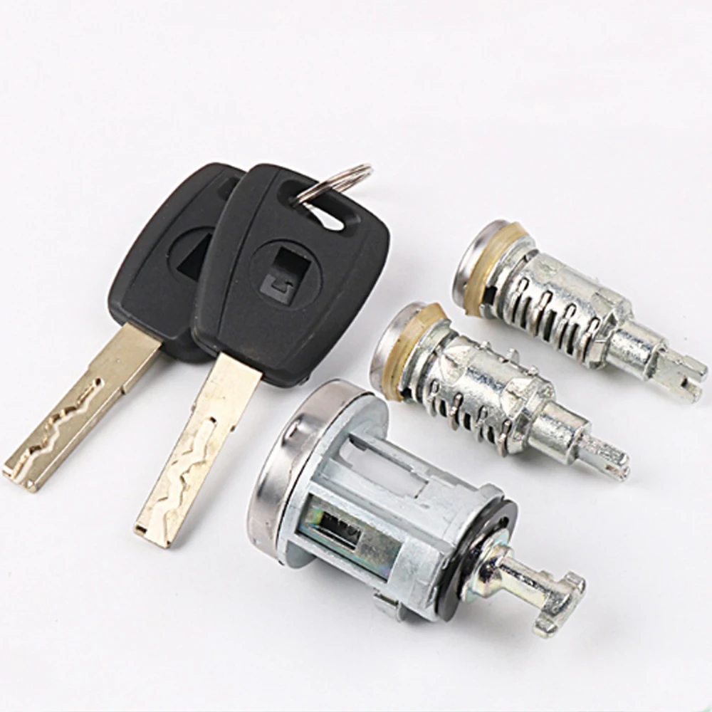 Complete Set Ignition Door Trunk Lock Barrel Cylinder for Fiat SIP22 Blade With 2 keys for Locksmith Tools